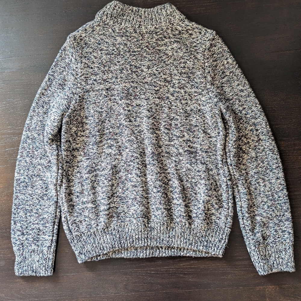 Tommy Hilfiger Cable Knit Sweater Multicolor Marled Women's Medium Mock neck - Picture 5 of 8